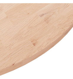 Dessus de table rond Ø90x1,5 cm Bois de chêne massif non traité