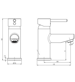 SCHÜTTE Mitigeur de lavabo ATLANTA chrome