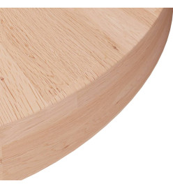 Dessus de table rond Ø40x4 cm Bois de chêne massif non traité