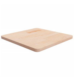 Dessus de table carré 50x50x2,5 cm Bois chêne massif non traité