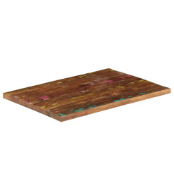 Dessus de table 80x50x3,8 cm rectangulaire bois massif récupéré