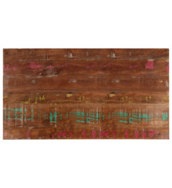 Dessus de table 110x60x3,8cm rectangulaire bois massif récupéré