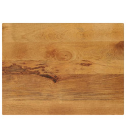 Dessus de table 90x70x3,8 cm rectangulaire bois massif manguier