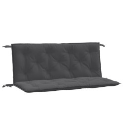 Coussins de banc de jardin lot de 2 anthracite mélangé tissu