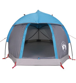 Tente de camping à dôme 1 personne bleu imperméable