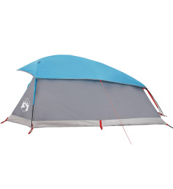 Tente de camping à dôme 1 personne bleu imperméable