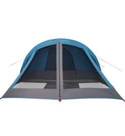 Tente de camping de cabine 4 personnes bleu imperméable