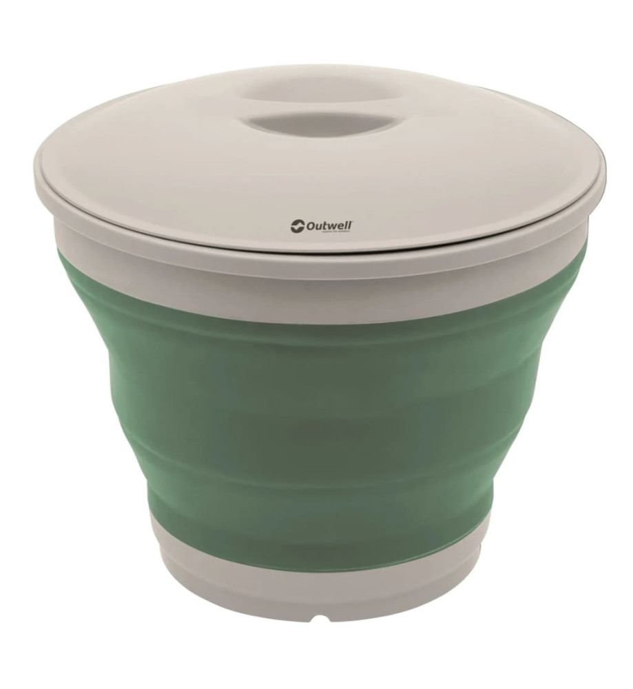 Outwell Seau pliable rond avec couvercle Shadow vert