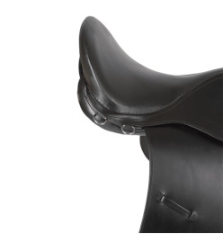 Kerbl Selle de poney en cuir Noir 32196