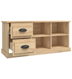 Meuble TV chêne sonoma 102x35,5x47,5 cm bois d'ingénierie