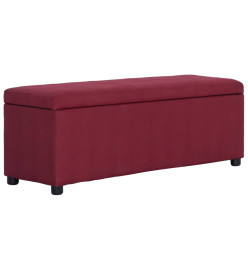 Banc avec compartiment de rangement 116 cm Bordeaux Polyester