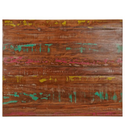 Dessus de table 110x80x2,5cm rectangulaire bois massif récupéré