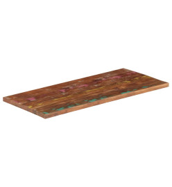 Dessus de table 120x70x2,5cm rectangulaire bois massif récupéré