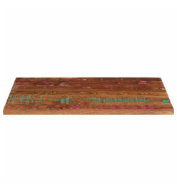 Dessus de table 120x70x2,5cm rectangulaire bois massif récupéré