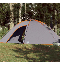 Tente de camping 8 personnes orange imperméable