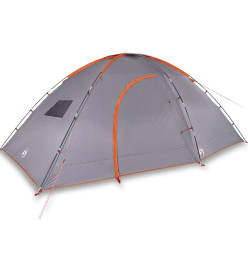 Tente de camping 8 personnes orange imperméable