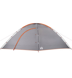 Tente de camping 8 personnes orange imperméable