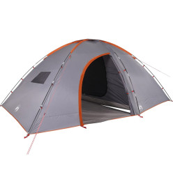 Tente de camping 8 personnes orange imperméable