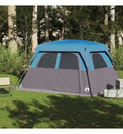 Tente de cabine familiale 6 personnes bleu imperméable