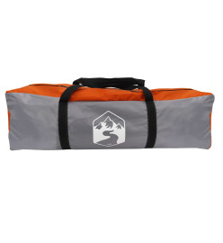 Tente de camping de cabine 4 personnes orange imperméable