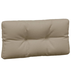 Coussins de palette lot de 3 taupe tissu