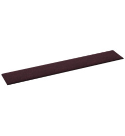 Panneaux muraux 12 pcs Violet 90x15 cm Tissu 1,62 m²