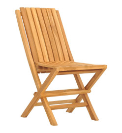 Chaises de jardin pliantes 8 pcs 47x47x89 cm bois massif teck