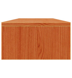 Support de moniteur marron miel 100x24x13 cm bois de pin solide