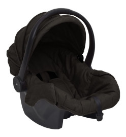 Poussette pour bébé 3-en-1 Anthracite et noir Acier