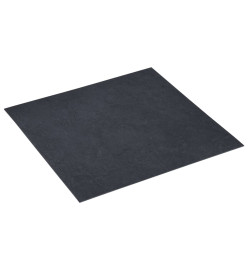 Planches de plancher autoadhésives 5,11 m² PVC Noir Marbre