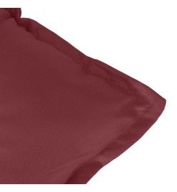 Coussins de chaise dossier haut lot de 2 rouge bordeaux mélangé