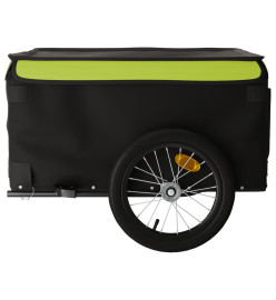 Remorque de vélo noir et vert 45 kg fer