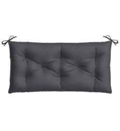 Coussin de banc de jardin anthracite mélangé 100x50x7 cm tissu