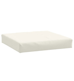 Coussins de palette lot de 2 crème mélangé tissu