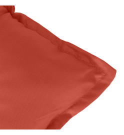 Coussins de chaise à dossier haut lot de 4 rouge mélangé tissu