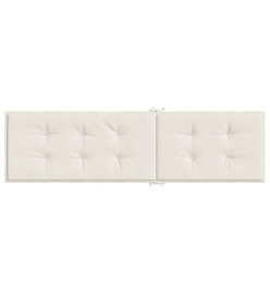 Coussin de chaise longue crème mélangé (75+105)x50x3 cm