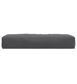 Coussin de palette anthracite mélangé 60x60x10 cm tissu