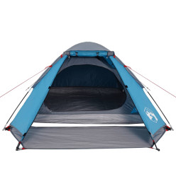 Tente de camping à dôme 4 personnes bleu imperméable