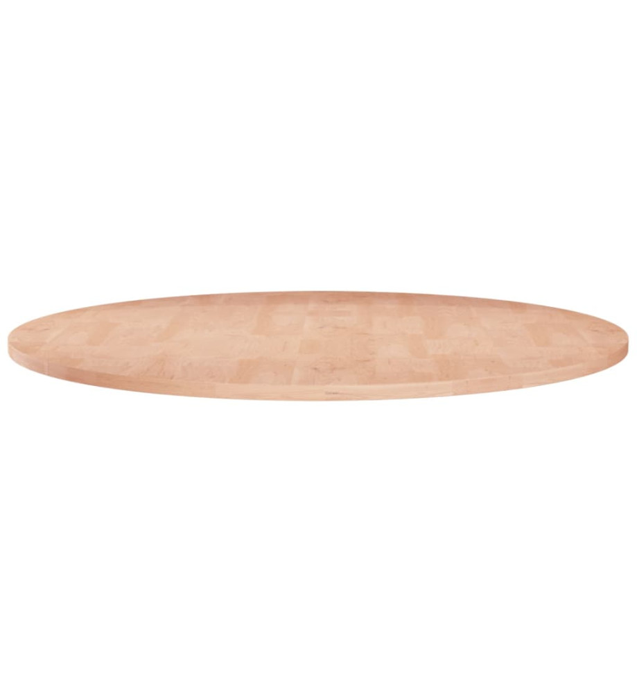 Dessus de table rond Ø80x1,5 cm Bois de chêne massif non traité