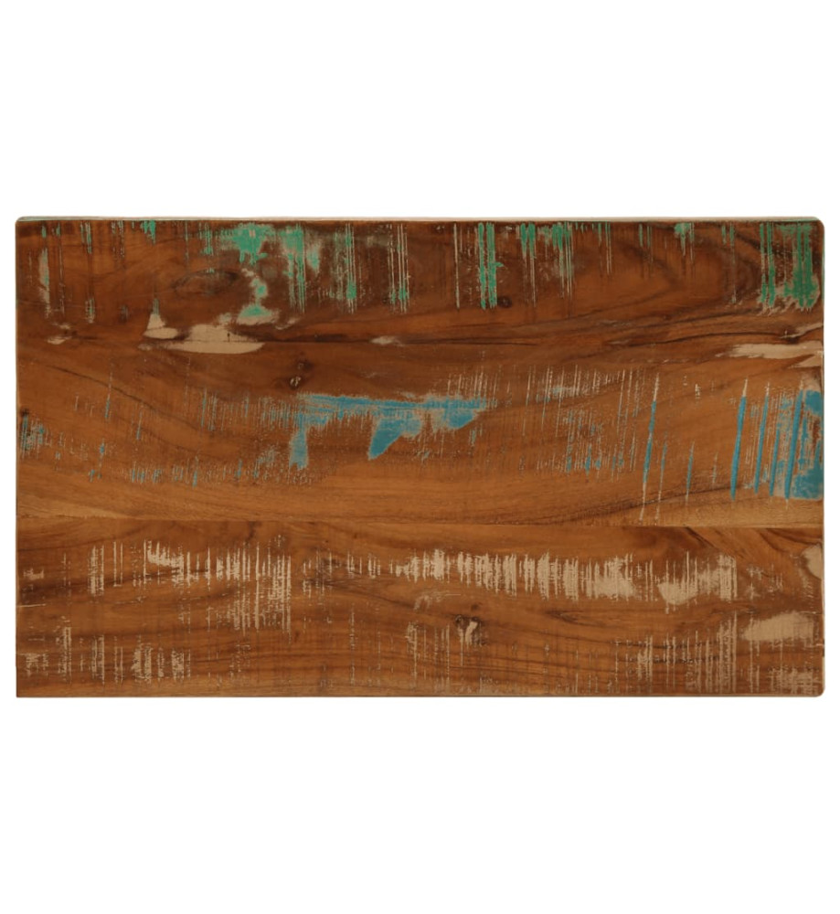 Dessus de table 40x20x3,8 cm rectangulaire bois massif récupéré