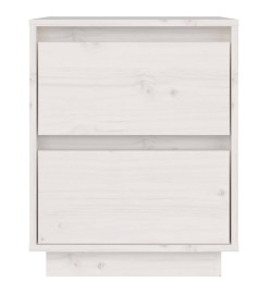 Tables de chevet 2 pcs Blanc 40x35x50 cm Bois de pin solide