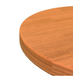 Dessus de table rond cire marron Ø40x2,5 cm bois de pin massif