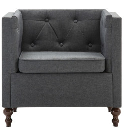 Fauteuil Gris foncé Tissu