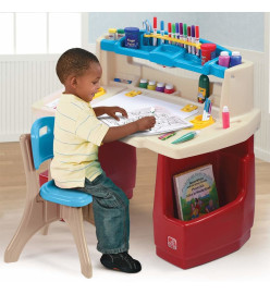 Step2 Bureau avec tabouret d'activités pour enfants