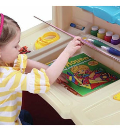 Step2 Bureau avec tabouret d'activités pour enfants