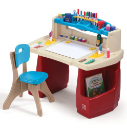 Step2 Bureau avec tabouret d'activités pour enfants