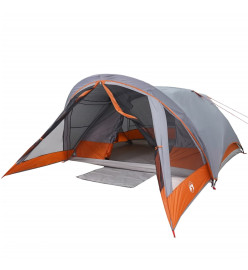 Tente de camping de cabine 4 personnes gris orange imperméable