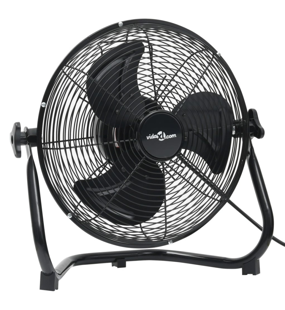 Ventilateur de sol 3 vitesses 55 cm 100 W Noir