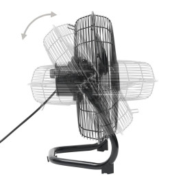 Ventilateur de sol 3 vitesses 55 cm 100 W Noir