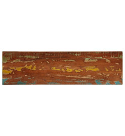 Dessus de table 120x30x3,8cm rectangulaire bois massif récupéré